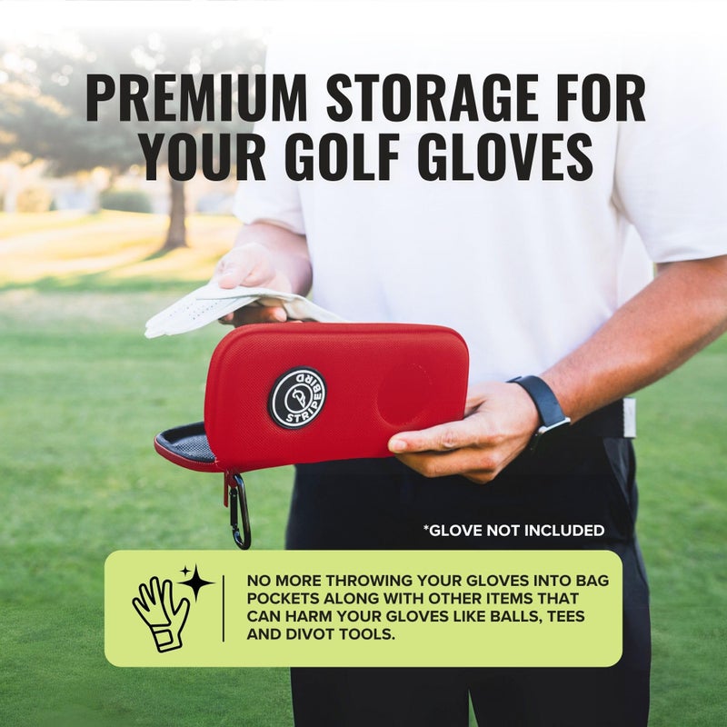 Stripebird - Original Performance Golf Glove Holder Case (Fairway Green) - Protect and Keep Golf Gloves Dry - Moisture Free Storage - Golf Glove Organizer Case - Image 2